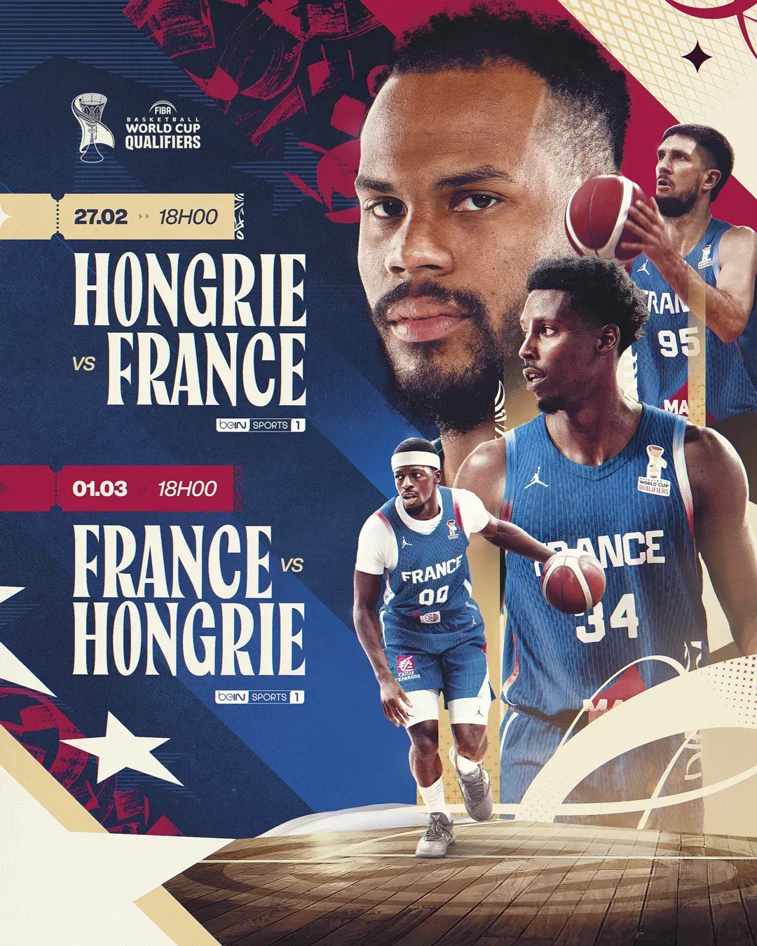 Annonce des rencontres Hongrie-France et France-Hongrie, qualifications Coupe du monde 2027