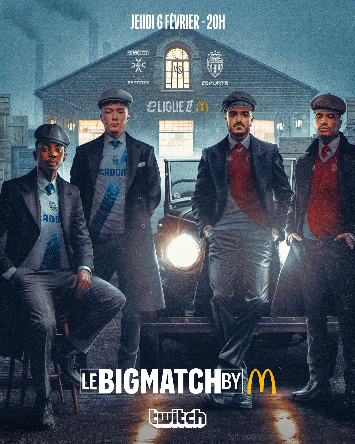 Affiche Le Big Match by McDonald's de la 3e journée, deux joueurs eLigue 1 dans un atelier